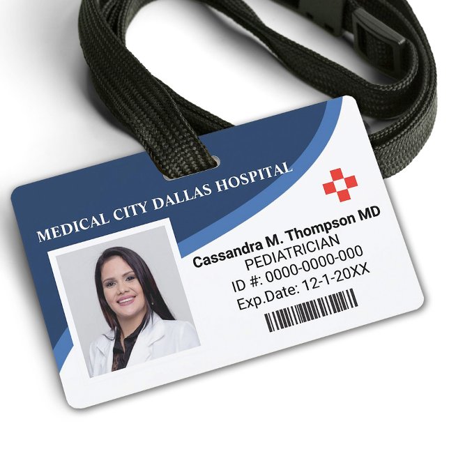 Personalised Hospital Employee Photo ID Badge (Creator Uploaded)