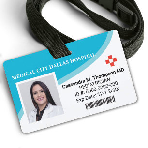 Personalised Hospital Employee Photo ID Badge