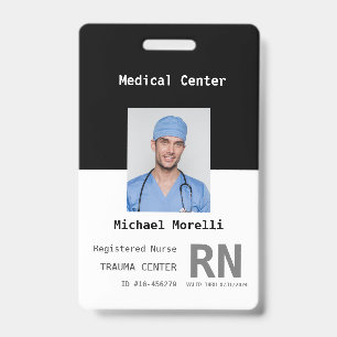 Personalised Hospital Employee Photo ID Badge