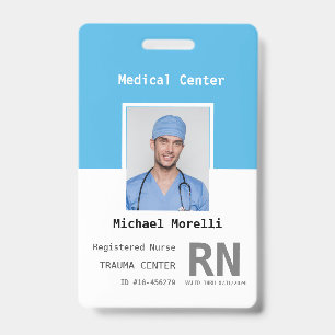 Personalised Hospital Employee Photo ID Badge