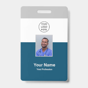 Personalised Hospital Modern Employee Staff  ID Badge
