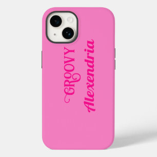Personalised Hot Pink iPhone 14 Case
