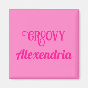 Personalised Hot Pink Magnet