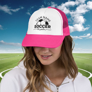 Personalised Hot Pink Soccer Mum Trucker Hat