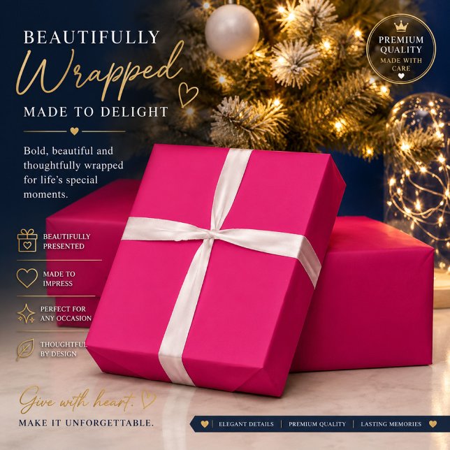 Personalised Hot Pink Wrapping Paper (Creator Uploaded)