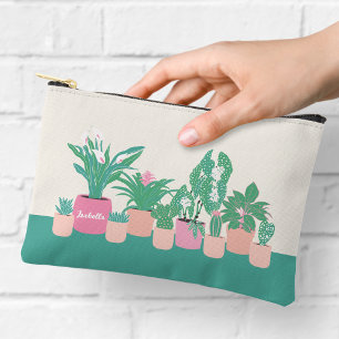 Personalised Houseplants Zipper Pouch