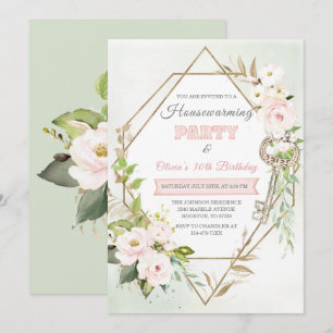 Personalised Housewarming and Birthday Invitation