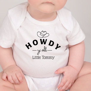 Personalised Howdy Yall Baby Bodysuit