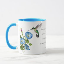 Personalised Hummingbird Faith Mug