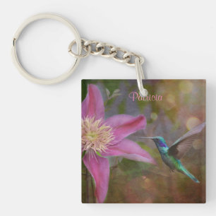 Personalised Hummingbird Keychain