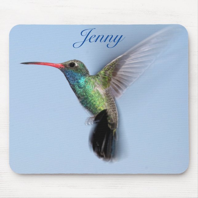 Personalised Hummingbird  Mouse Pad (Front)