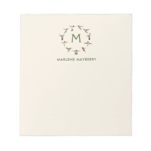 Personalised Hummingbird Notepad