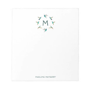 Personalised Hummingbird Notepad