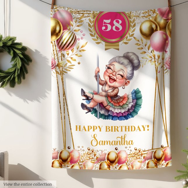 Personalised Humour Blanket for Grandma Birthday (Personalized Humor Blanket for Grandma Birthday)