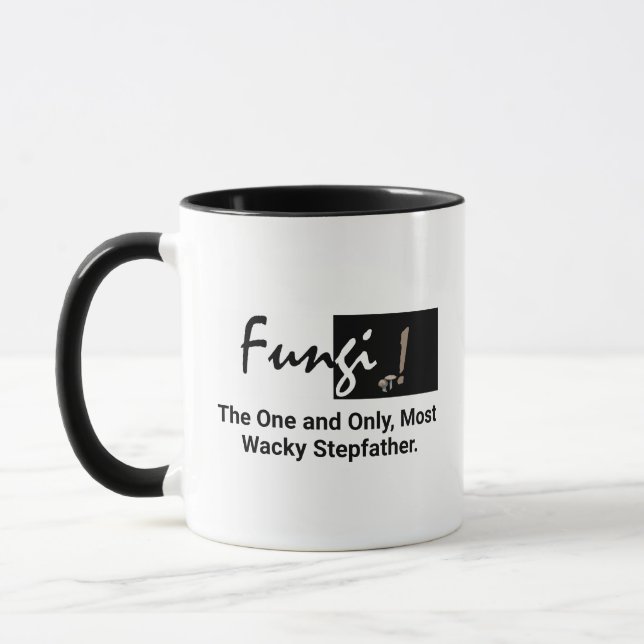 Personalised Humourous Fungi Pun Typography for Me Mug (Left)