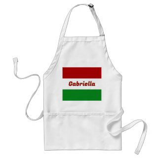 Personalised Hungarian Flag Standard Apron