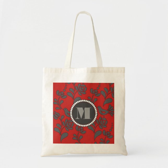 Personalised Hungarian Folk Art Tote Bag (Front)