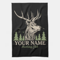 Personalised Hunter Deer Elk Antler Hunting Club