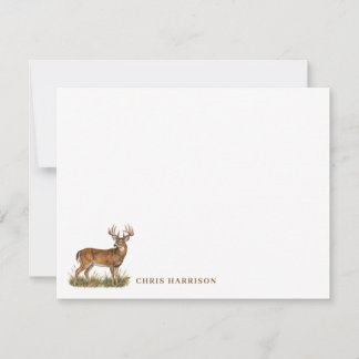 Personalised Hunter Stationery Card