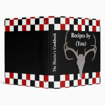 Personalised Hunter's Chequerboard Recipe Cookbook