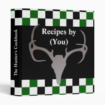 Personalised Hunter's Chequerboard Recipe Cookbook