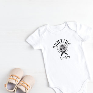 Personalised Hunting Buddy  Baby Bodysuit