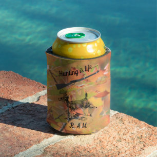 Personalised Hunting Is Life Buck and Rifle Can Cooler