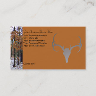 Personalised Hunting Theme Camo Deer Business Card