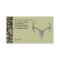 Personalised Hunting Theme Camo Deer Business Card
