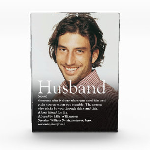 Personalised Husband Definition Quote Photo Block