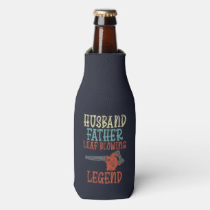 Personalised Husband Father Leaf Blower Legend Bottle Cooler