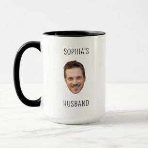 Personalised Husband Gift Fiancé Photo Face Gift Mug