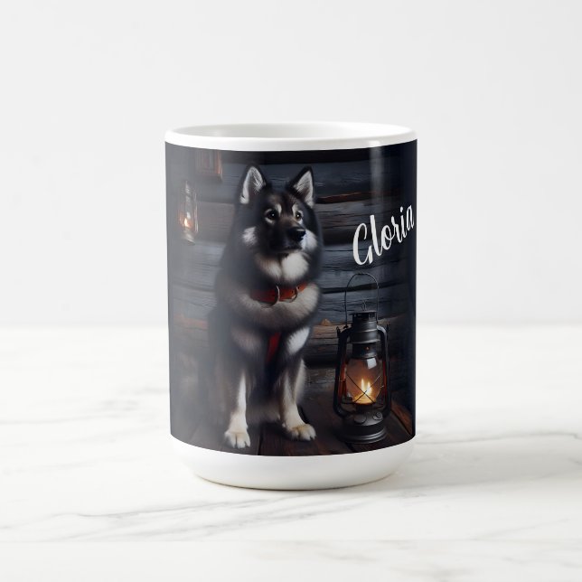 Personalised Husky  Coffee Mug (Center)