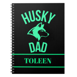 Personalised Husky Dad, Dog Dad                Notebook