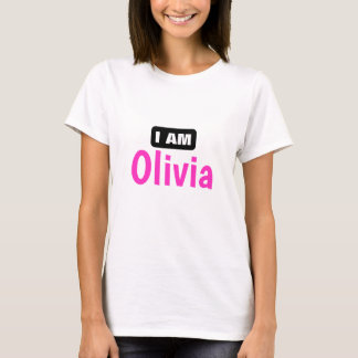 Personalised "I Am Olivia" White T-Shirt