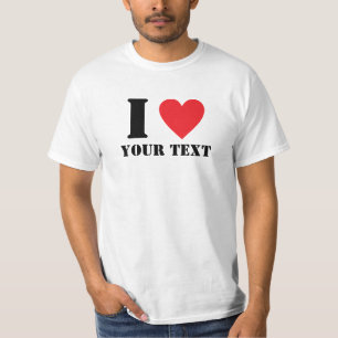 Personalised I Heart T-Shirt