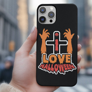 Personalised I Love Halloween iPhone 16 Pro Max Case