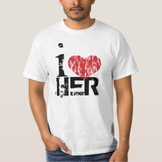 Personalised I Love Men's T Shirts