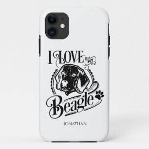 Personalised I love my Beagle   Case-Mate iPhone Case