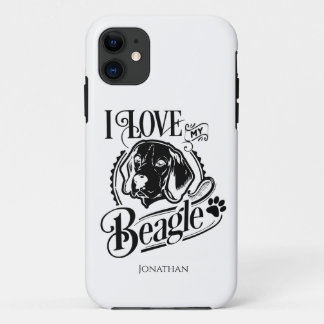 Personalised I love my Beagle Case-Mate iPhone Case