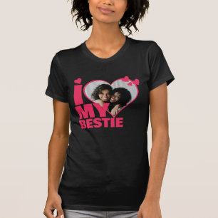 Personalised I Love My Bestie Heart Photo T-Shirt