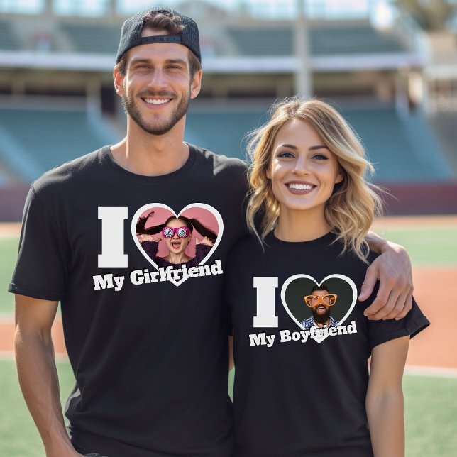 Personalised I Love My Boyfriend/Girlfriend Custom T-Shirt (Creator Uploaded)