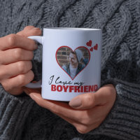 Personalised I Love My Boyfriend Heart Photo