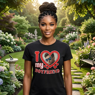 Personalised I Love My Boyfriend T-Shirt