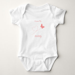 Personalised I Love My Daddy Baby Bodysuit