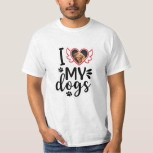 Personalised I Love My Dog Photo T-Shirt