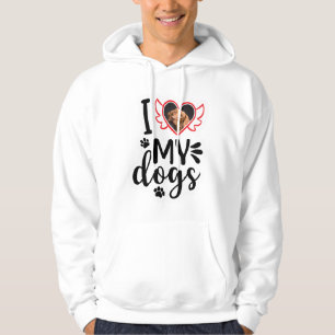 Personalised I Love My Dog Photo T-Shirt Hoodie