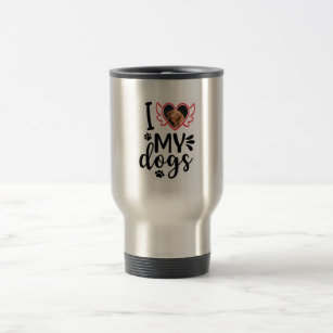 Personalised I Love My Dog Photo  Travel Mug