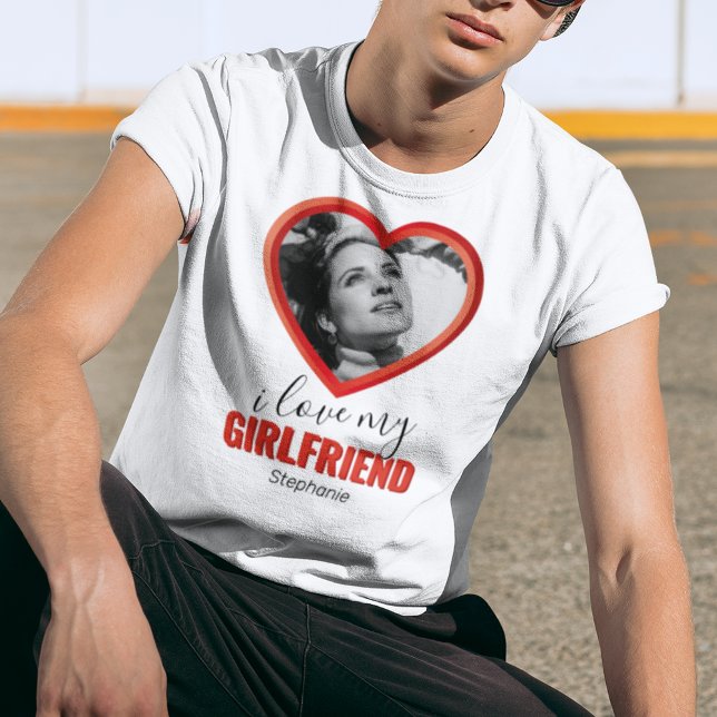 Personalised I Love My Girlfriend T-Shirt (Creator Uploaded)