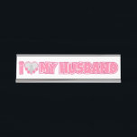 Personalised I Love My Husband – Add Husband Photo Desk Name Plate<br><div class="desc">Find awesome, funny, and delightfully crazy gifts that perfectly capture your love! Whether you're hunting for romantic gift for wife ideas, best Valentine's gifts for her, meaningful wedding anniversary gifts for wife, or best Christmas gifts for wife, our unique designs add a playful twist. Surprise her with psychotically cute (in...</div>
